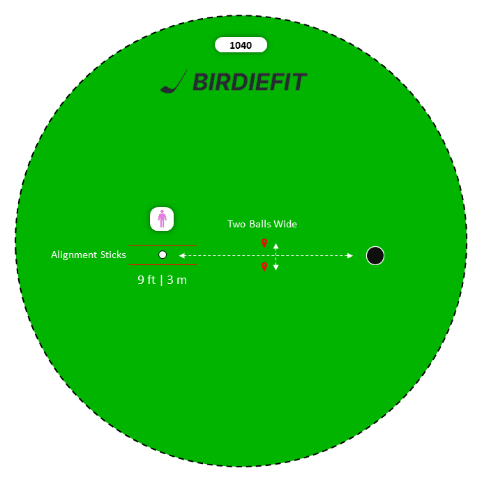 Putting Aid: Alignment Sticks, Ball Gate, 10/20